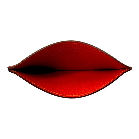 🔴 Louis Vuitton Card Holder Wallet - Orange Epi Leather - Picture 7 of 9